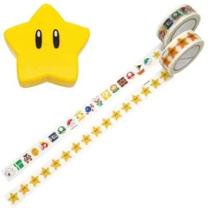 Juego de cinta adhesiva Super Nintendo World™ Super Star (2 piezas) y cortador de cinta - Imagen 1 de 6