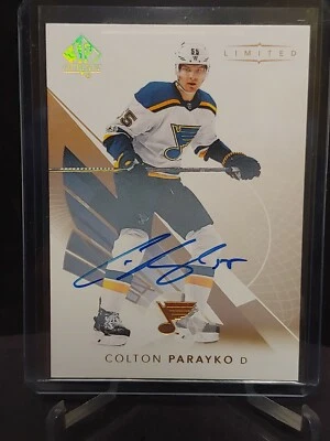 17-18 SP Authentic Limited Autographs #67 Colton Parayko - Image 1 of 2