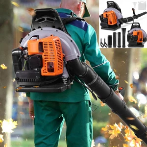 63CC 2-Takt Benzin Laubbläser Laubsauger Laubgebläse Blasgerät Bläser Häcksler - Bild 1 von 12
