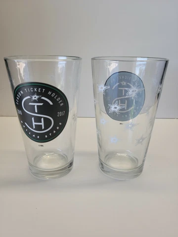 DALLAS STARS 2016-2017 STH 2 PINT GLASSES NEW Cover