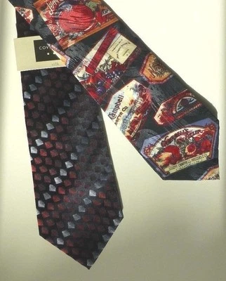 Мужской галстук лот из 2 Campbell's Preserves темно-синий Covington красный черный серебро 58 - Изображение 1 из 4