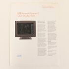 Vintage IBM Personal System/2 Color Display 8514 B2B Promotional A4 Print Ad