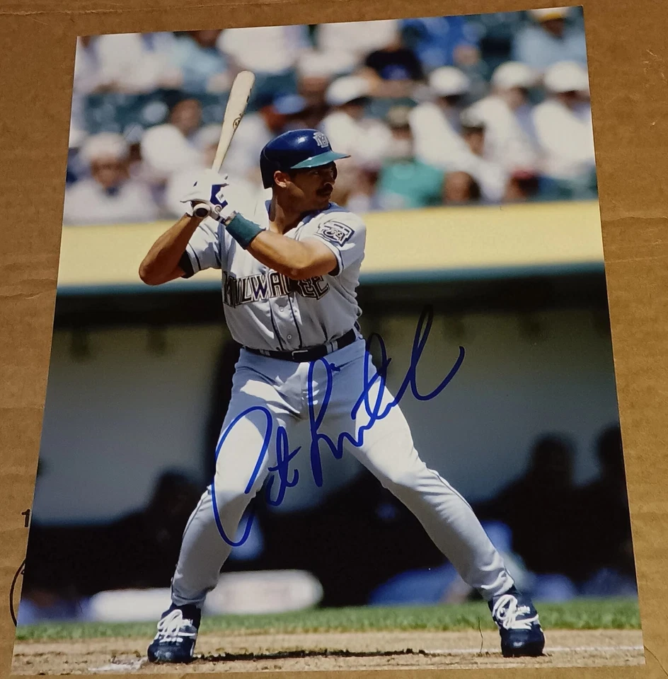 PAT LISTACH Milwaukee Brewers SIGNED AUTOGRAPHED 8x10 Photo COA BASEBALL MLB - Image 1 of 1