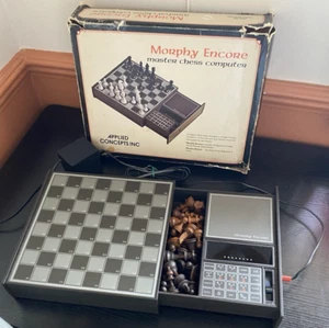 Rare Vintage Morphy Encore Master Chess Computer with Box and Adapter, no manual - Bild 1 von 18