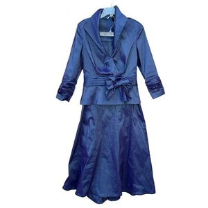 Conjunto de chaqueta y falda formal de dos piezas de la colección Tadashi Shoji talla 10 - Imagen 1 de 8