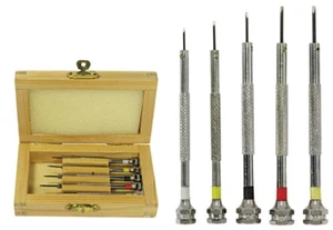 Screwdriver Set 5 Jewelers Watch Jewelry Eyeglass Repair Tools Precision Micro - Picture 1 of 3