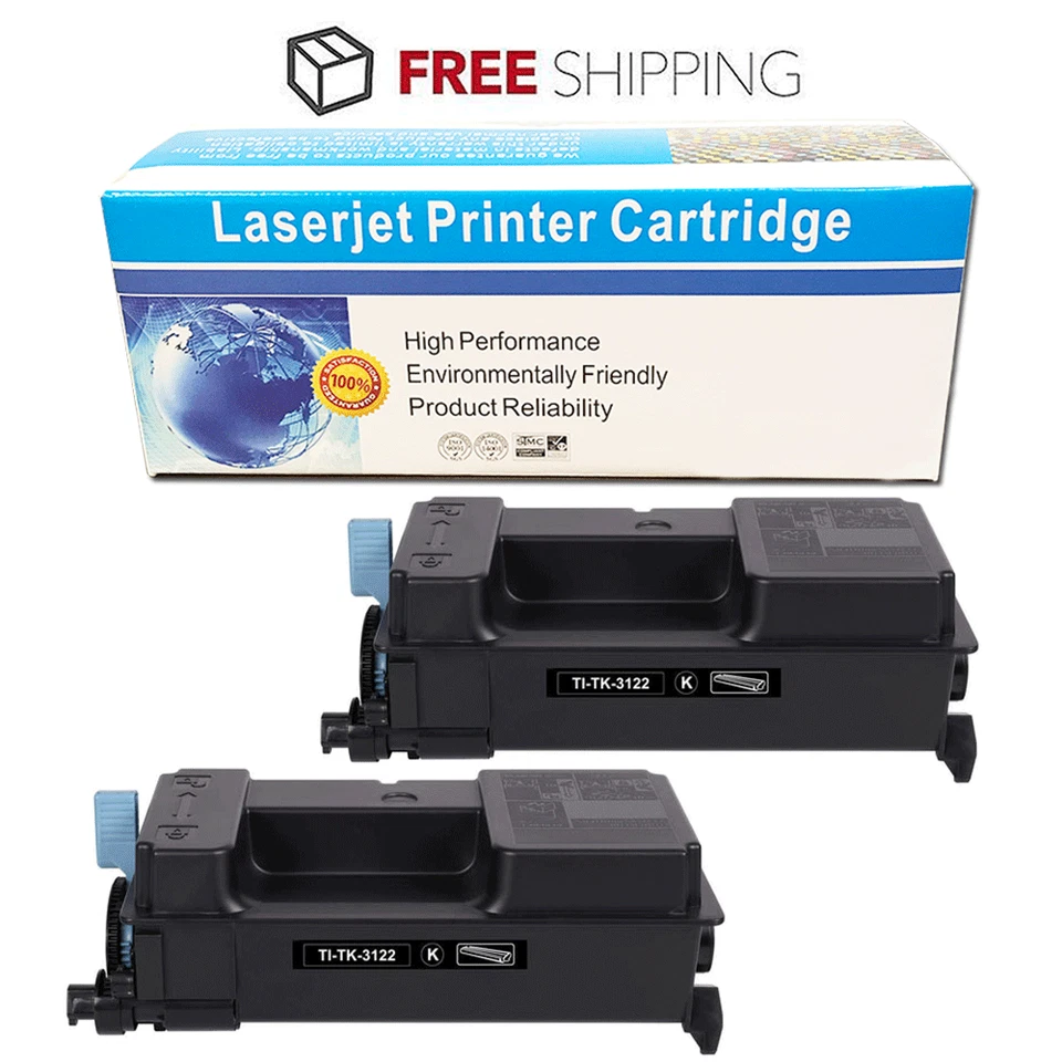 Cartucho de toner 2 PK TK-3122 compatível para Kyocera Mita Ecosys FS 4200DN - Imagem 1 de 1
