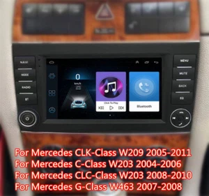 Radio estéreo GPS 7" Android 11.0 Wifi para Mercedes clase CLK W209 clase C W203 - Imagen 1 de 12