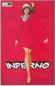 INFERNO #4 - DAVID NAKAYAMA TRADE DRESS VARIANT EXCLUSIVE MARVEL COMICS 2022 - Picture 1 of 2