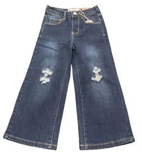 BONNIE BIANCA- Girls Wide Leg Denim Jeans - Picture 1 of 2