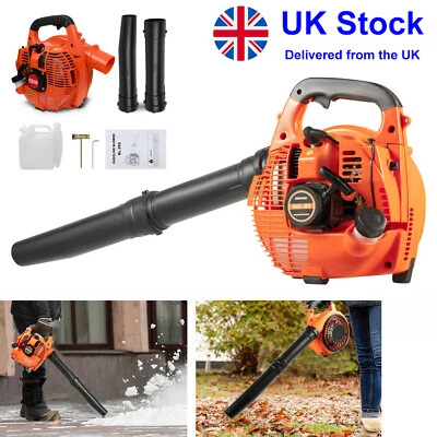 26cc Garden Yard Handheld Petrol Leaf Blower Powerful 2-Stroke Air Cooled Engine - Image 1 of 4