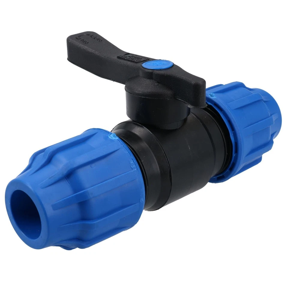 25 x 25 mm MDPE Stopcock Tuyau Joiner Arrêt Underground Disconnect PN16 - Photo 1/1