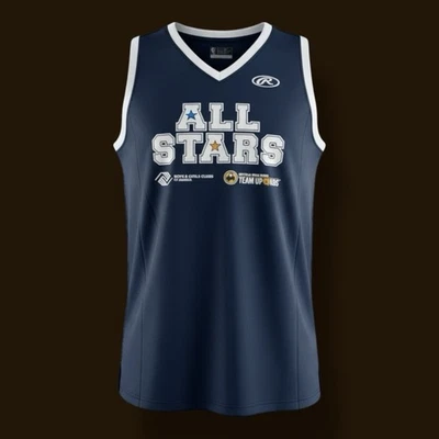 Camiseta de baloncesto Rawlings All Stars. Reversible. Número 22/25. Talla Adulto XL Foto 1 de 4