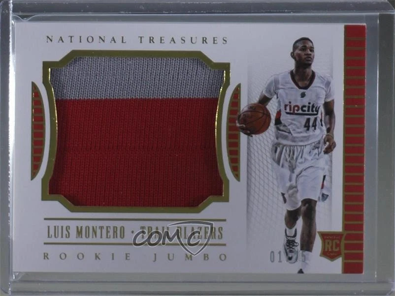 2015 Panini National Treasures Rookie Jumbo Materials Prime /25 Luis Montero RC - Image 1 of 2