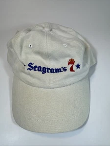 Seagrams 7 Crown Alcohol Promo White Strap Back Adjustable - Picture 1 of 6