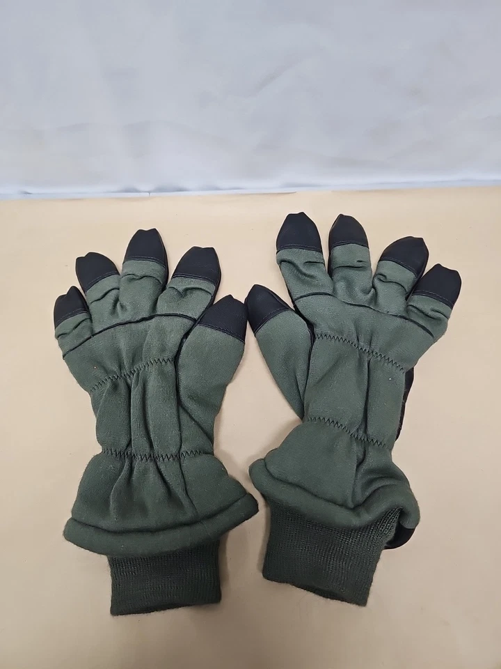 全新 美国军队 Intermediate 冷飞行手套 尺寸 7 军绿色 黑色 — 第 1/4 张图片