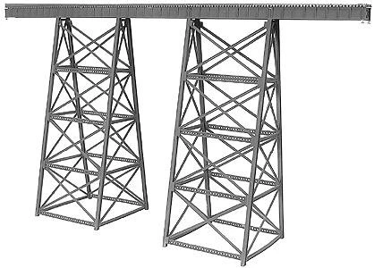 Micro Engineering 75-518 N 200' Tall Steel Viaduct Standard Bridge Kit - Image 1 of 1