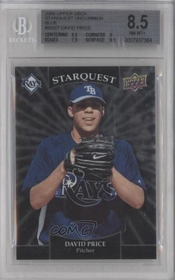 2009 Upper Deck Starquest Blue Uncommon David Price #SQ-37 BGS 8.5 Rookie RC - Image 1 of 2