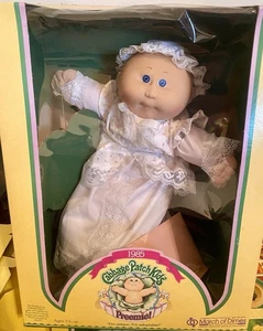 VINTAGE 1985 CABBAGE PATCH PREEMIE MARCH OF DIMES OVP ADOPTION PAPIERE - Bild 1 von 6