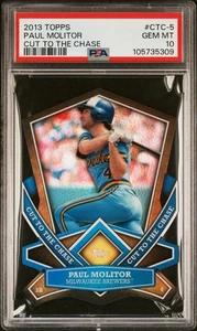 🔥 PSA 10 !! 2013 Topps - Cut to the Chase PAUL MOLITOR #CTC-5 - Bild 1 von 2