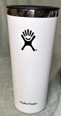 Vaso Hydroflask Hydro Flask 22oz color blanco usado falta pajita.  usado Foto 1 de 4