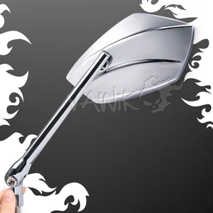 Espejos retrovisores cromados VAWiK PalmII M10 aptos para Harley Nighster Pan America 2021 modelo posterior - Imagen 1 de 9