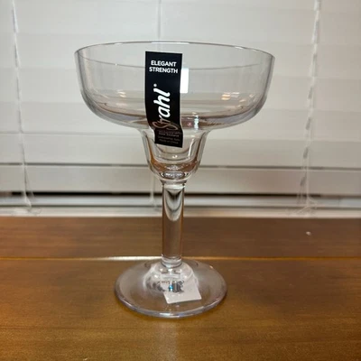 4 件全新 Strahl 优雅强度聚碳酸酯 Grande Margarita 眼镜 16 盎司透明 — 第 1/4 张图片