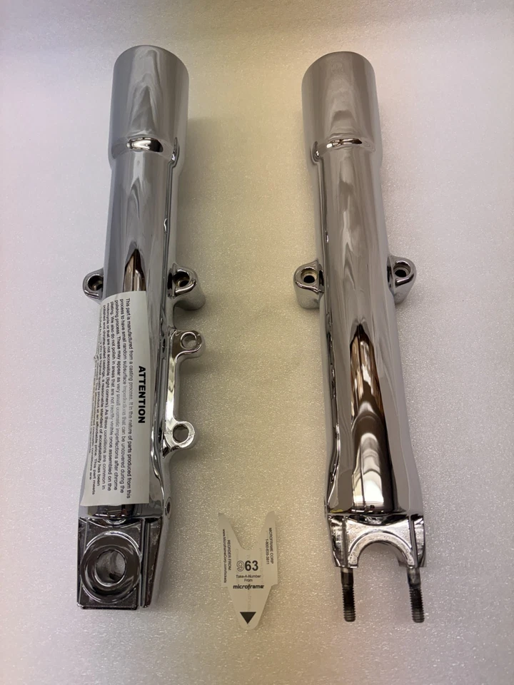 FLSTC FLSTN Heritage Deluxe Fatboy 07-16 cromo softail 41 mm horquilla patas deslizantes B2 Foto 1 de 4