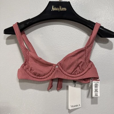 Blusa de natação demi com nervuras vitamina A em cintilante afundado XS piscina de praia - Imagem 1 de 4