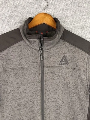 Gerry Fleece Jacket Mens Size Large Gray Full Zip Windbreaker - Image 1 of 4