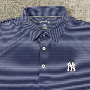 New York Yankees Johnnie-O Poloshirt Herren XL blau weiß gestreift MLB Baseball - Bild 1 von 7