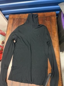 Camisa Ralph Lauren Cuello Alto Mujer L Negra - Imagen 1 de 4
