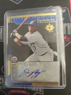 JOSE REYES 2005 UD ULTIMATE COLLECTION CERTIFICADO FIRMADO TARJETA AUTOGRAFIADA METS Foto 1 de 2