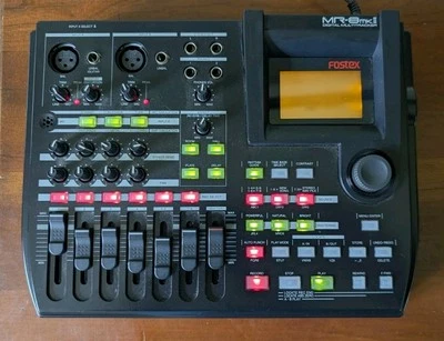 Fostex MR8 MKII Digital Multitrack Recorder used Bonus microphone Gig Skinz case - Image 1 of 4