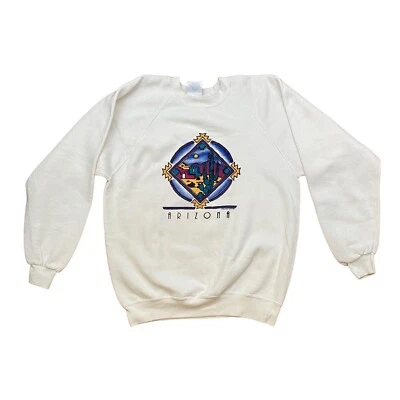 Sudadera De Colección Santee by Pluma Talla Grande Arizona Blanca Hecha en EE. UU. Foto 1 de 4