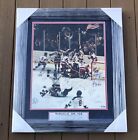 1980 Miracle On Ice Hockey Team signiert gerahmt 16x20 Foto BAS COA Kräuterbrooks