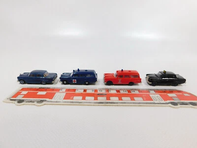 4x BREKINA H0 1:87 Modello MB: Taxi + Ambulanza + Pompieri ecc, Top # CG237-0,5 - Immagine 1 di 3