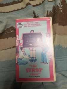 1982 THE FIRST TIME VHS Orig. Release White Clamshell - Picture 1 of 2
