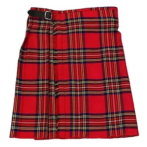 Celtic Pro Men’s Scottish Kilt All Safe Trading Red & Black Plaid Skirt Size 32 - Picture 1 of 8