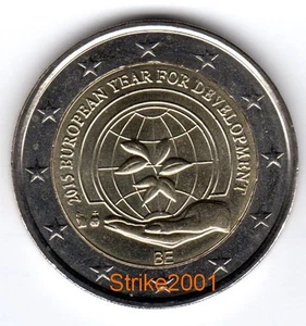 2 EURO COMMEMORATIVO BELGIO 2015 Anno Europeo dello Sviluppo FDC - Picture 1 of 1