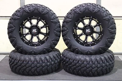 POLARIS RZR 800 S4 28" QBT 846 8 Ply RADIAL ATV TIRE & 14" HL4 WHEEL KIT POL3CA - Image 1 of 4