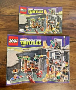 Lego TMNT Turtle Lair Attack 79103 Instruction Manual Only - Booklet 1 & 2 - Picture 1 of 2