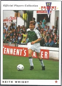 FÚTBOL PANINI 92-COLECCIÓN OFICIAL JUGADORES-#372-HIBERNIAN-KEITH WRIGHT - Imagen 1 de 2