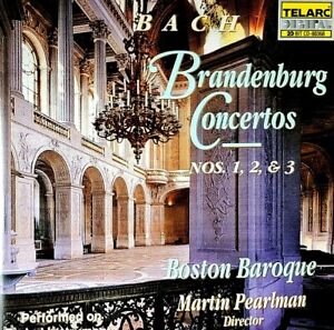 Bach - "Brandenburg Concertos 1, 2 & 3" - "Pearlman" - ( CD - Telarc Digital )