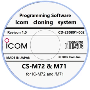 Icom CS-M72/M71 Programming Software Revision 1.0 for IC-M72 and IC-M71 - Picture 1 of 1
