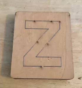Ellison Educational 6 x 5 Inch Wood BLOCK Die 4” Block Z UPPERCASE! RARE! - Picture 1 of 3