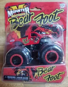 Monster Machines BEAR FOOT Monster Truck Red Diecast 1:64 NIB - Picture 1 of 3