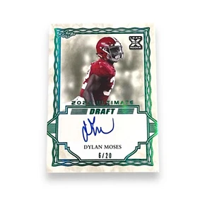 2020 Leaf Ultimate Draft Dylan Moses RC Auto 06/20 Alabama Crimson Tide Jaguars - Picture 1 of 5
