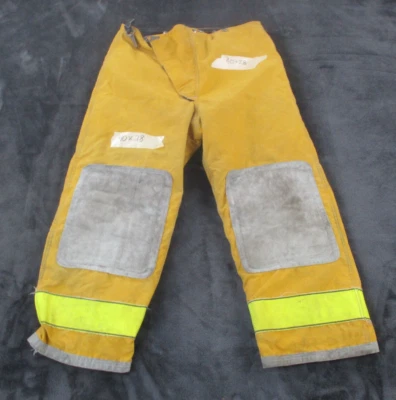 Pantalones Vintage Globe Firefighter Bunker Turnout 40x28 Amarillo Usados en Excelente Condición Foto 1 de 4