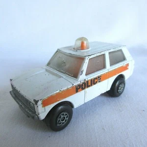 VTG LESNEY ENGLAND 1:64 976 #20 POLICE PATROL SUV LAND ROVER WHITE GOOD - Picture 1 of 5